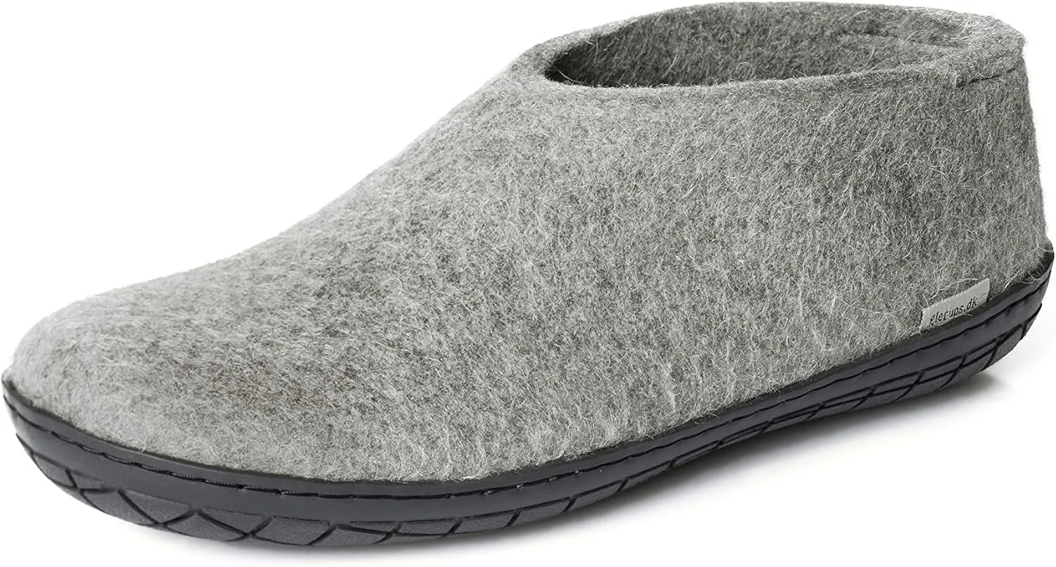 Glerups 100% high quality wool mix Shoe Slipper with rubber sole - Unisex