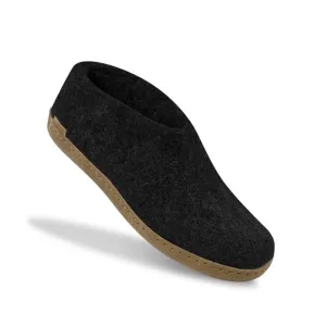 Glerups - Shoe With Leather Sole - Charcoal Wool