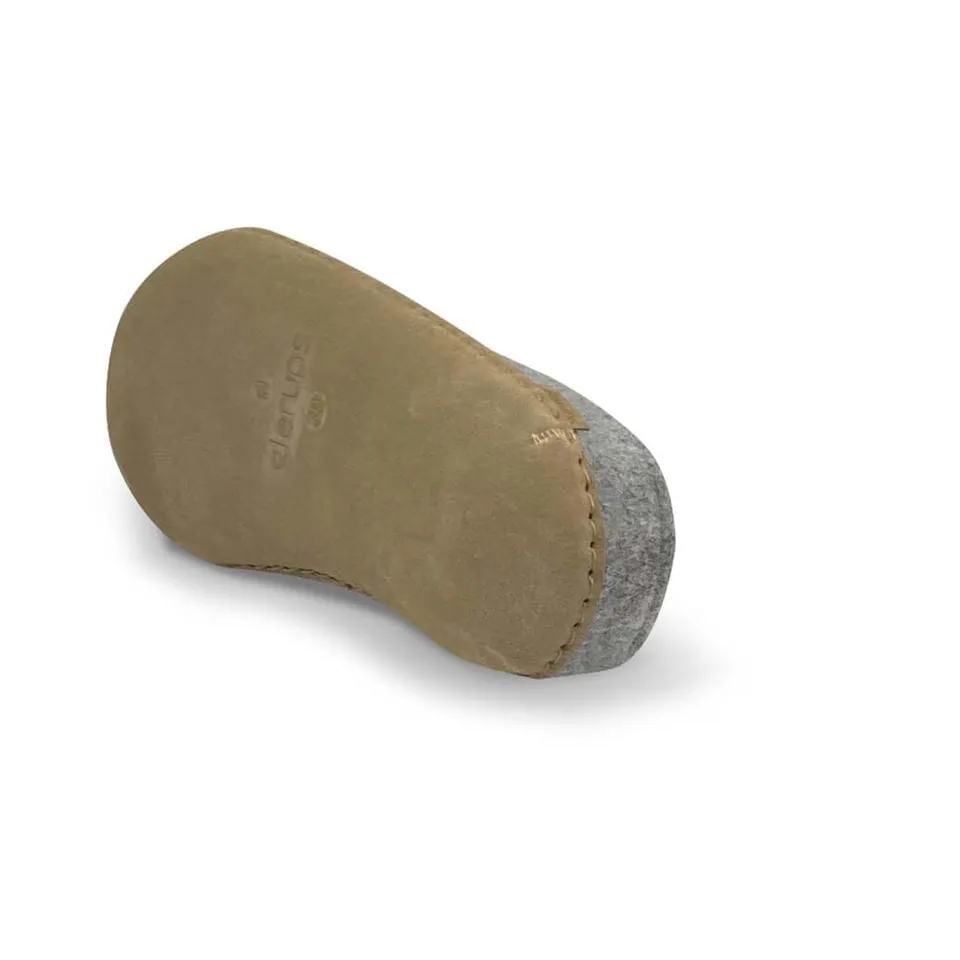 Glerups - Slip On With Leather Sole - Grey Wool