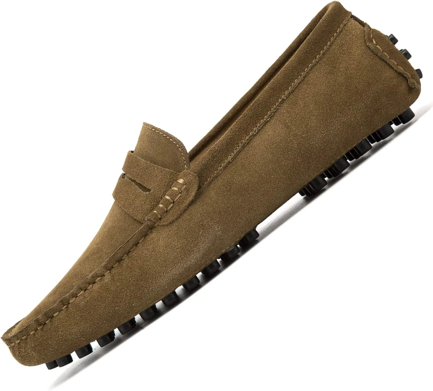 Go Tour Men's Penny Loafers Moccasin Driving Shoes Slip On Flats Boat Shoes