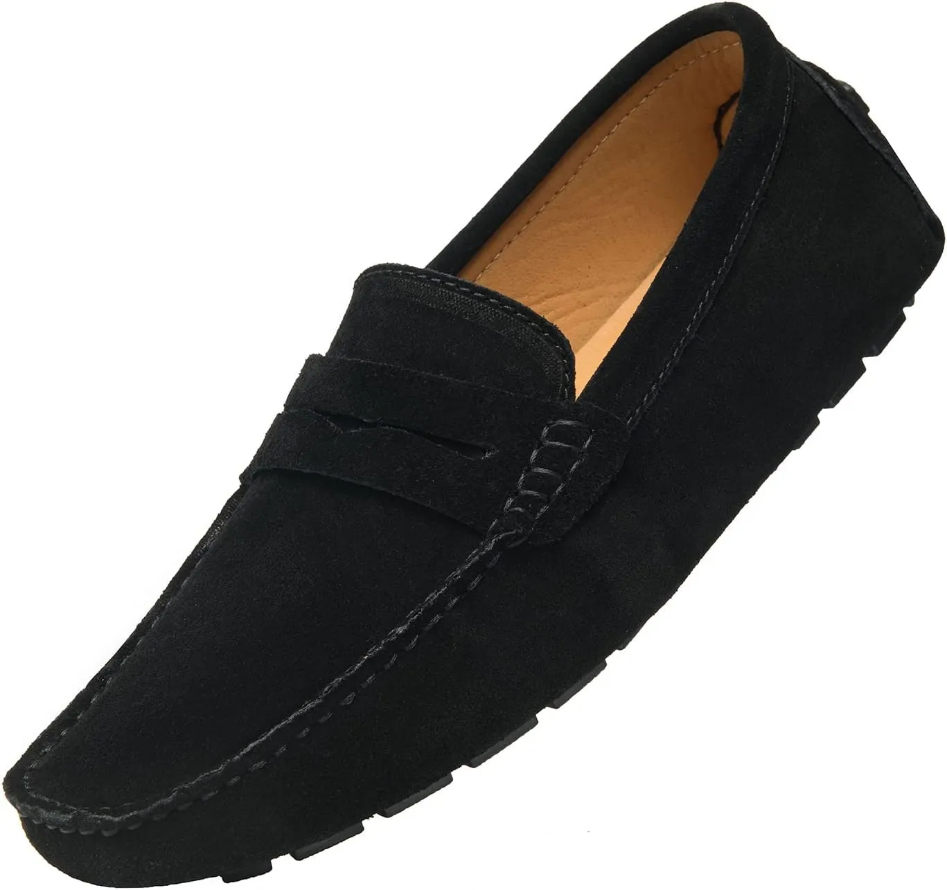Go Tour Men's Penny Loafers Moccasin Driving Shoes Slip On Flats Boat Shoes