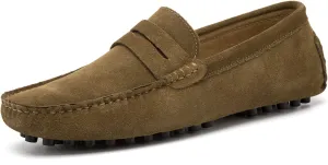 Go Tour Men's Penny Loafers Moccasin Driving Shoes Slip On Flats Boat Shoes