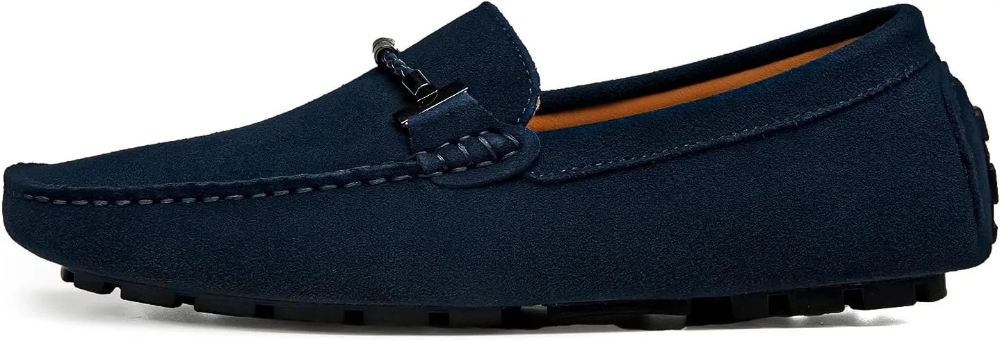 Go Tour Men's Penny Loafers Moccasin Driving Shoes Slip On Flats Boat Shoes