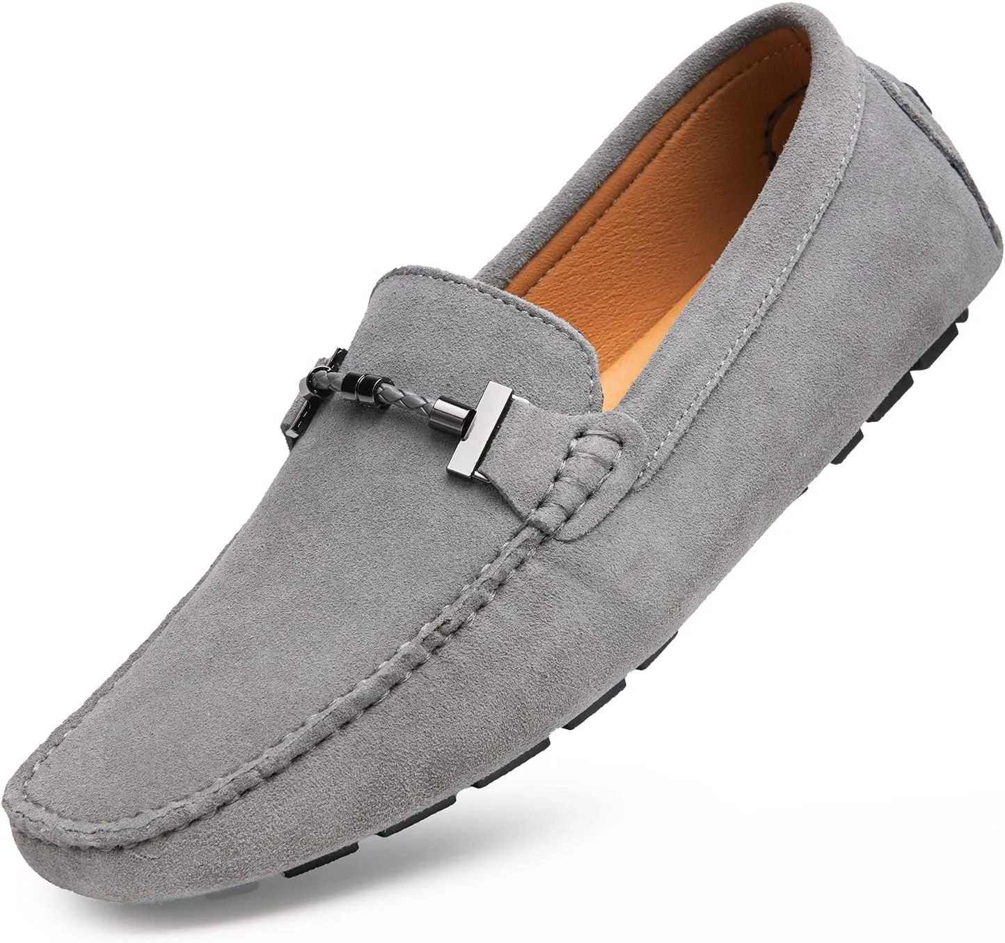 Go Tour Men's Penny Loafers Moccasin Driving Shoes Slip On Flats Boat Shoes