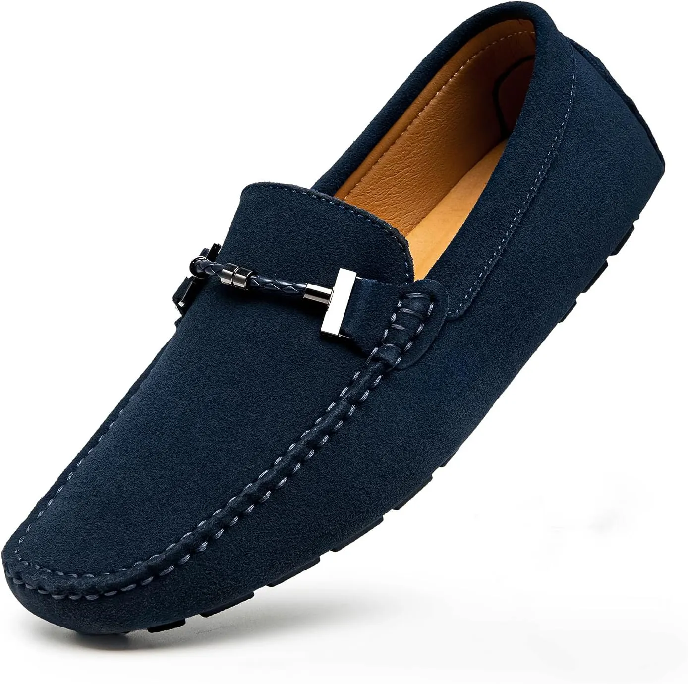 Go Tour Men's Penny Loafers Moccasin Driving Shoes Slip On Flats Boat Shoes