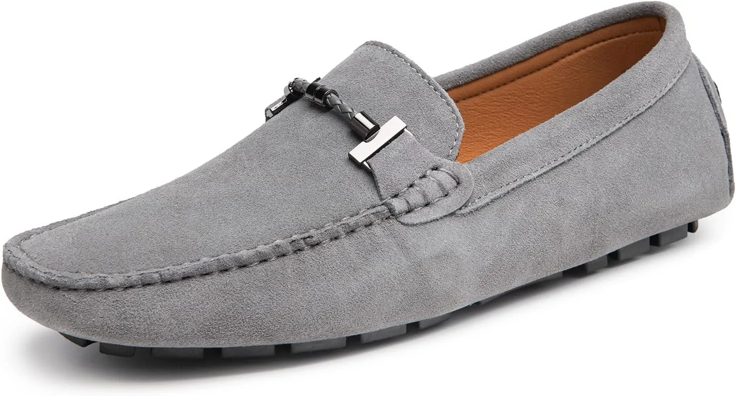 Go Tour Men's Penny Loafers Moccasin Driving Shoes Slip On Flats Boat Shoes