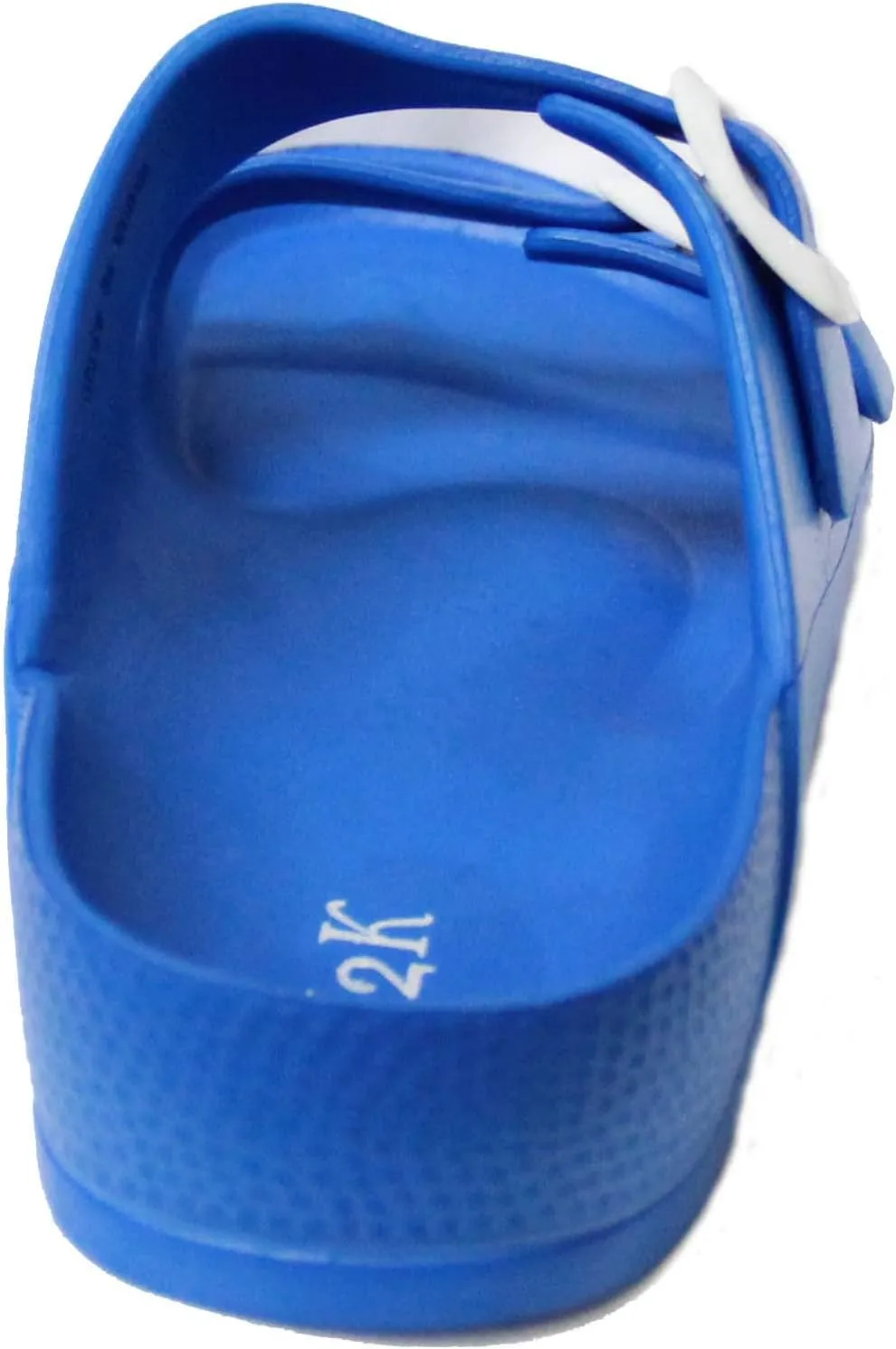 H2K Women's Lightweight Comfort Soft Slides EVA Adjustable Double Buckle Flat Sandals Buddy