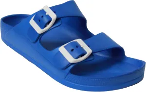 H2K Women's Lightweight Comfort Soft Slides EVA Adjustable Double Buckle Flat Sandals Buddy