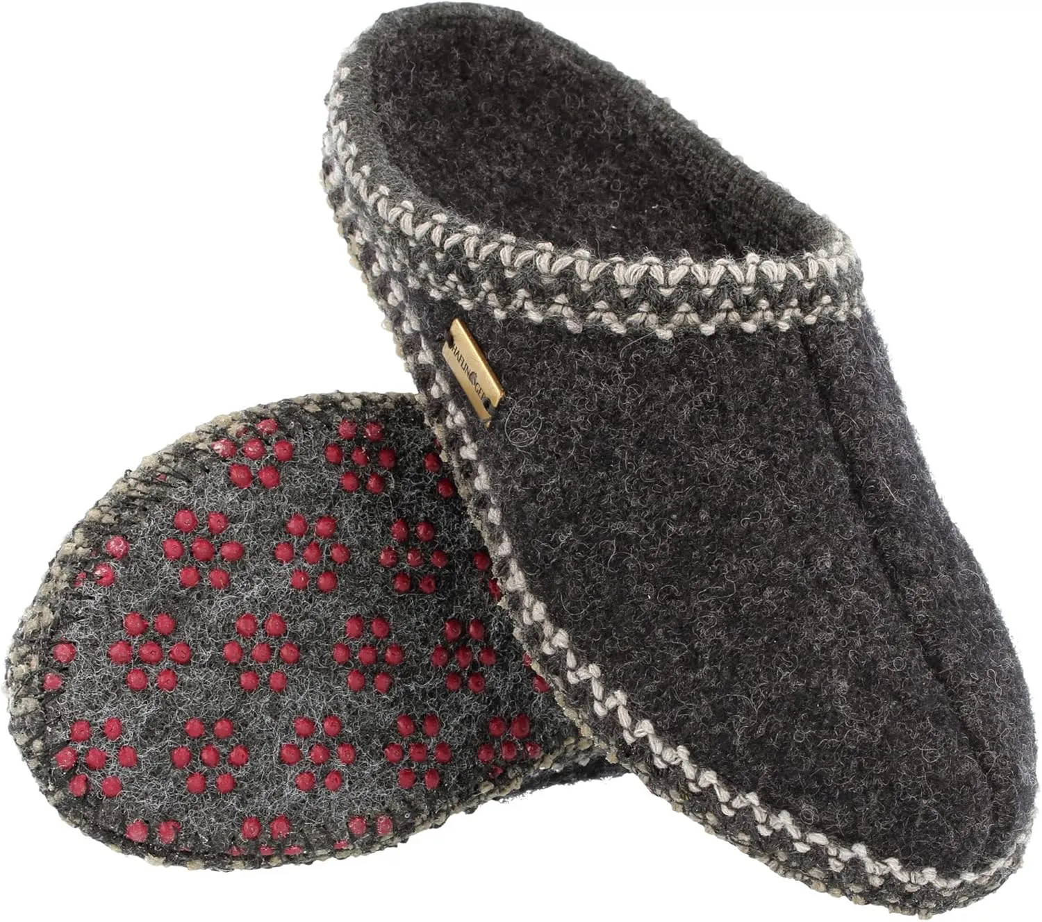 HAFLINGER Unisex AS Slippers Wool Feltsole