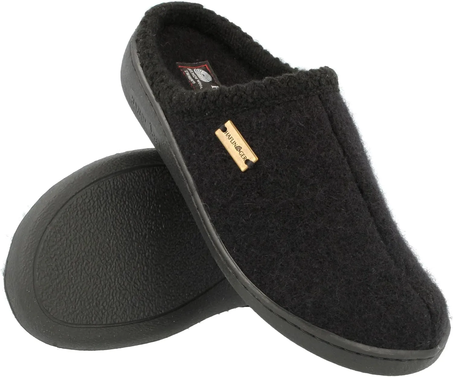 HAFLINGER Unisex at Nordkap Wool Hard Sole Slippers