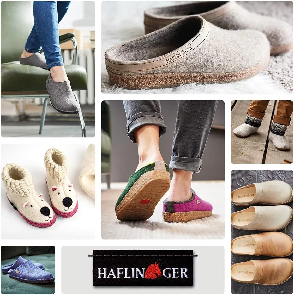 HAFLINGER Unisex at Nordkap Wool Hard Sole Slippers