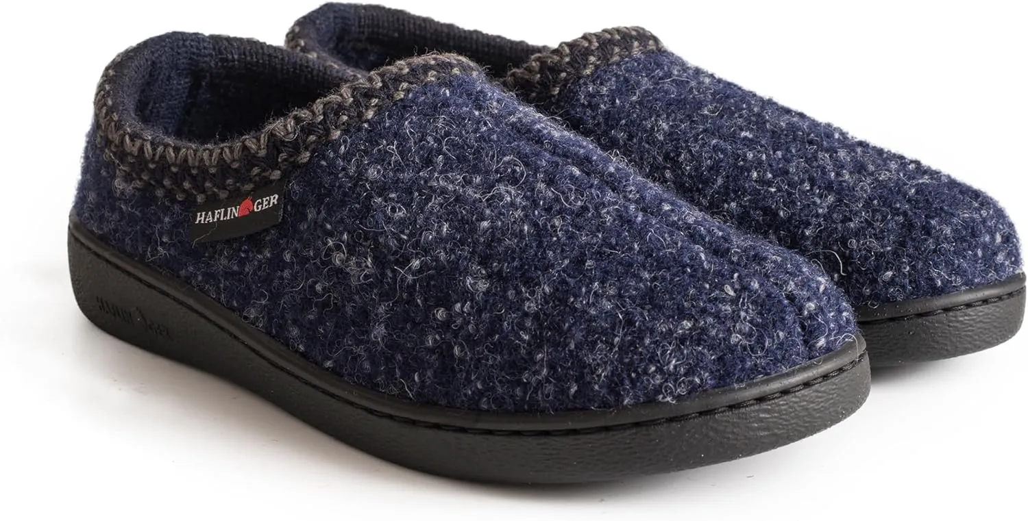 HAFLINGER Unisex ATB Pure Wool Hard Sole Slippers