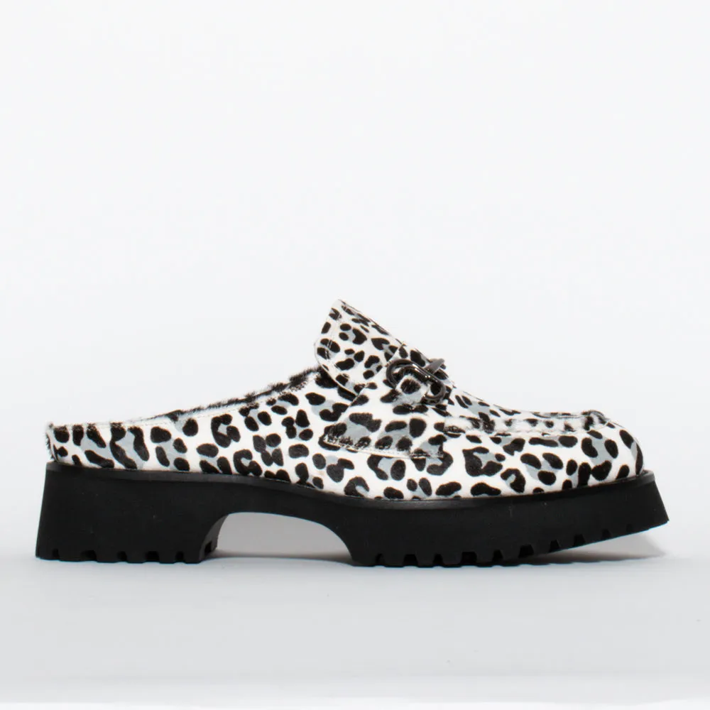 Half Bite White Black Pony Print