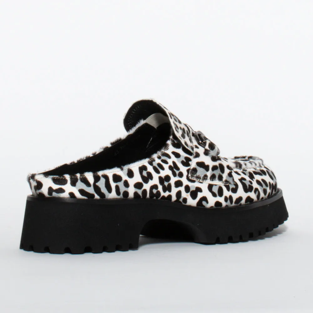Half Bite White Black Pony Print