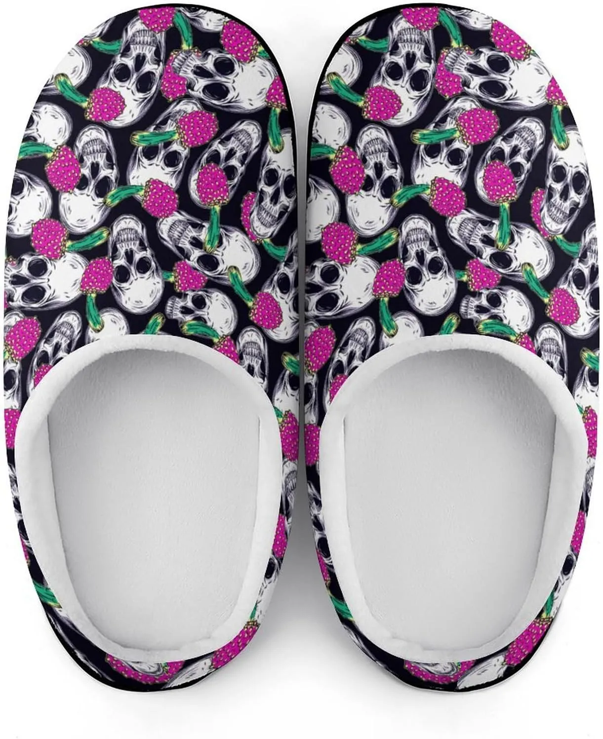 Halloween House Slippers For Woman Ladies Memory Foam Bedroom Slipper Indoor Outdoor Slip-On Shoes Funny Fall Slippers