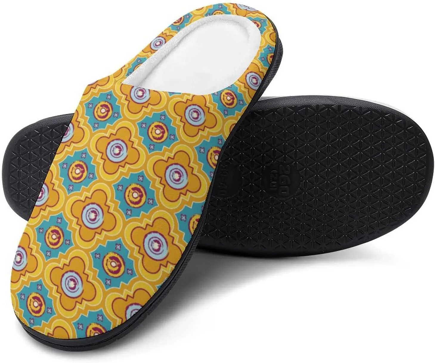 Halloween House Slippers For Woman Ladies Memory Foam Bedroom Slipper Indoor Outdoor Slip-On Shoes Funny Fall Slippers
