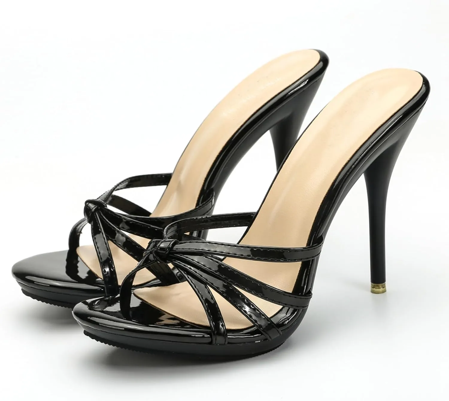 Hanfike High Heel Slide Sandals for Women Stiletto Dressy Sexy Mules