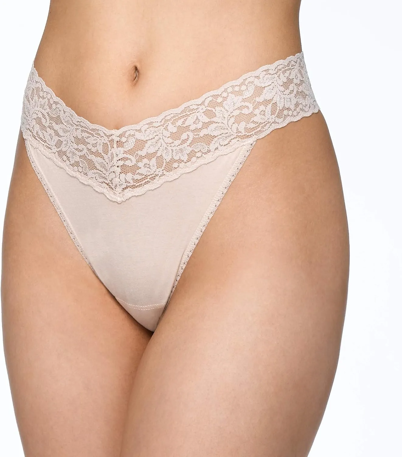 hanky panky - Supima Cotton Original Rise Thongs for Women | Lacy Lingerie, Cotton Panties | One Size (4-14) | 3 pack