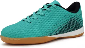 Hawkwell Unisex-Child Athletic Lace Up Boys Girls Indoor Trainer Soccer Shoe (Toddler/Little Kid/Big Kid)
