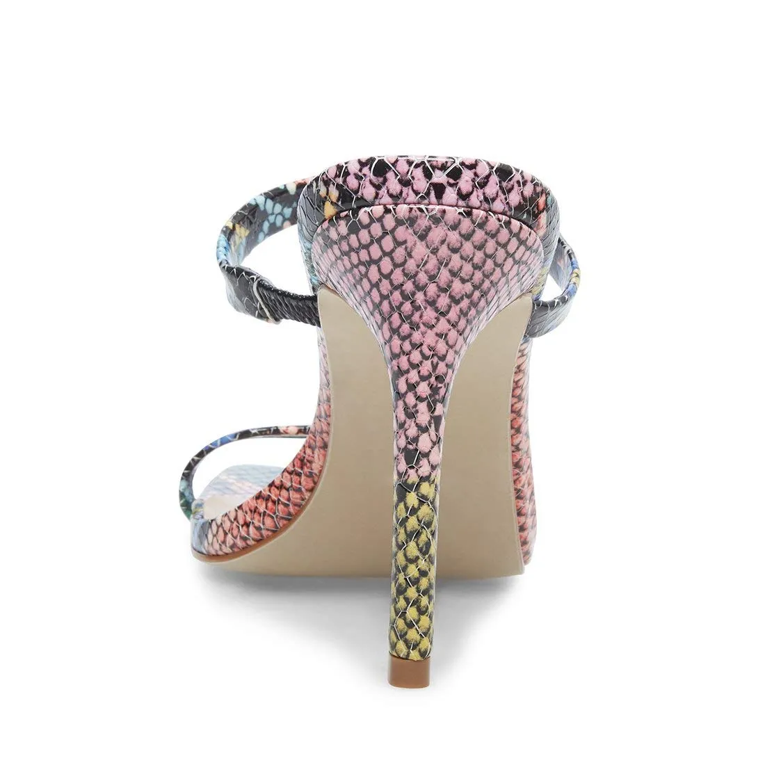 Heel High Madden Well-tested Heeled Limited quantity Michelle Sandal Multi Toe Mules Steve Snake Open Square