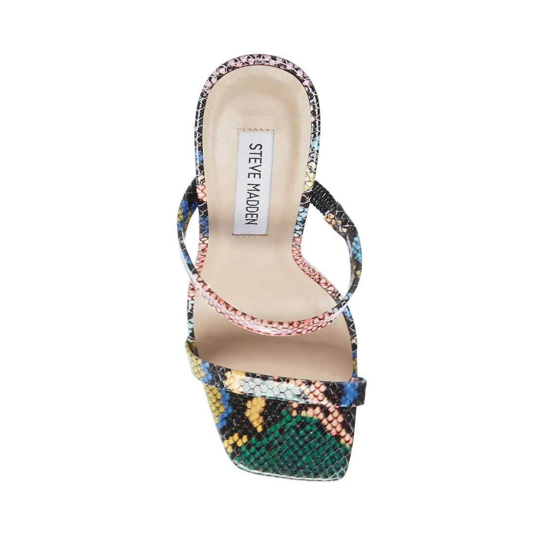 Heel High Madden Well-tested Heeled Limited quantity Michelle Sandal Multi Toe Mules Steve Snake Open Square