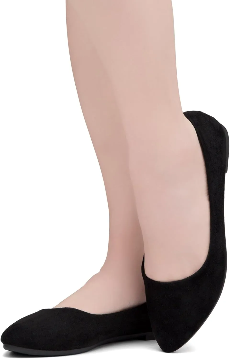 Herstyle Elina Women's Flats, Pointed Toe Ballet Flat Shoes, Slip-On Dressy Flats, Comfortable Casual Ballerina Shoes for Daily Wear, Work, Office, and Party