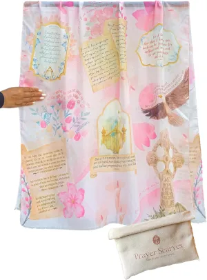 Hope Prayer Scarf - Large, Lightweight Prayerfully Created Bible Verse Shawl, 35x70", Uplifting Encouragement Christian Gift