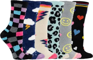 Hot Sox Women's Fun Pattern and Solid Crew Socks-1 Pair Pack-Cool & Classic Novelty Design Gifts