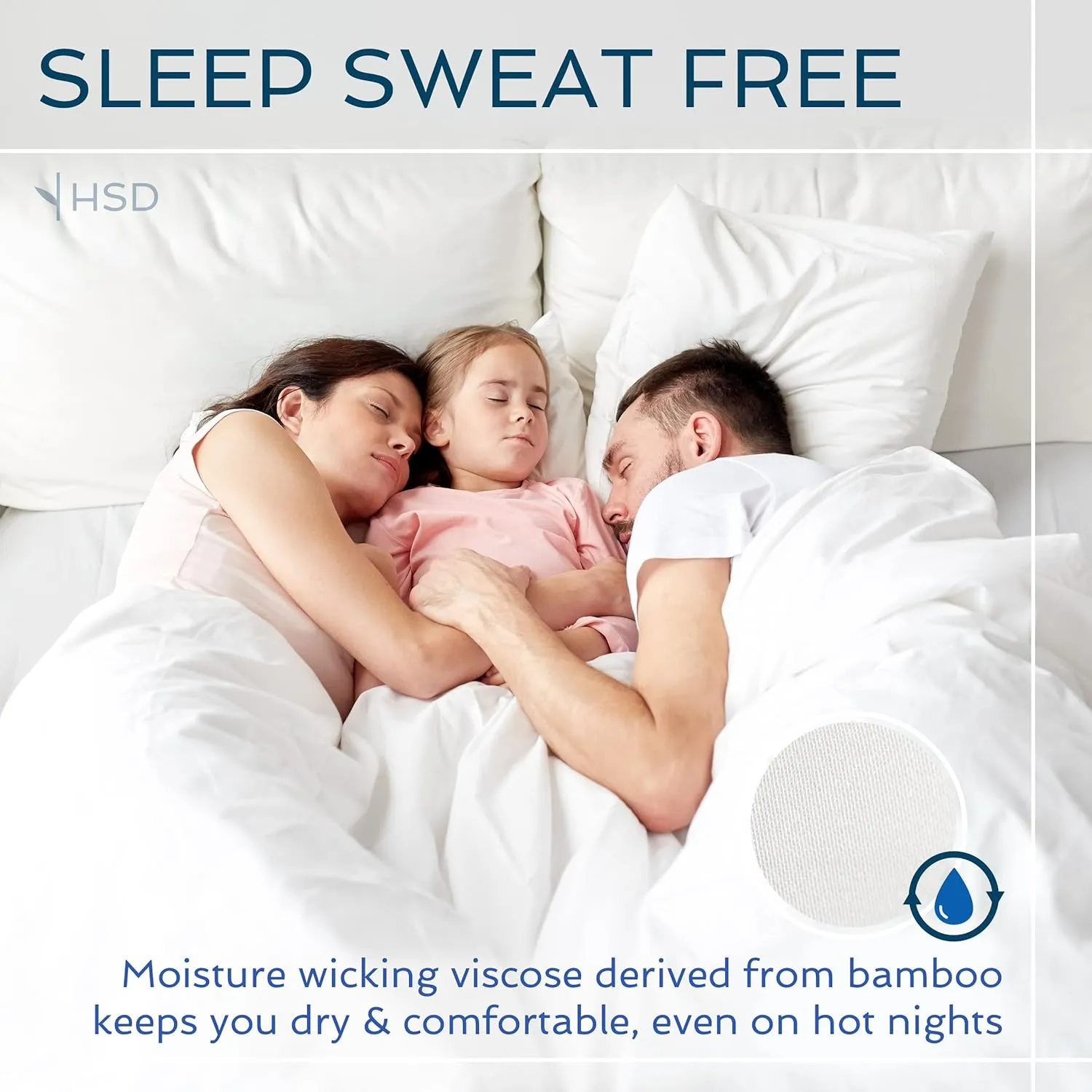 Hotel Sheets Direct 4 Piece Bed Sheet Set King Size, 100% Viscose Derived from Bamboo Sheets Set with 2 Pillowcases, Cooling & Breathable Luxury Bedding, Moisture-Wicking & Silky Soft Texture, White