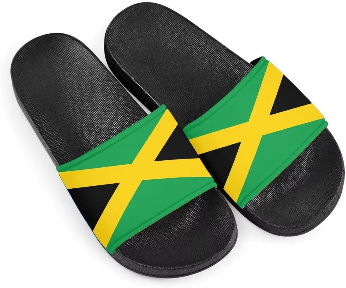 Howilath North American Countries Flag Sandals for Women Comfort Non Slip House Shower Shoes Summer