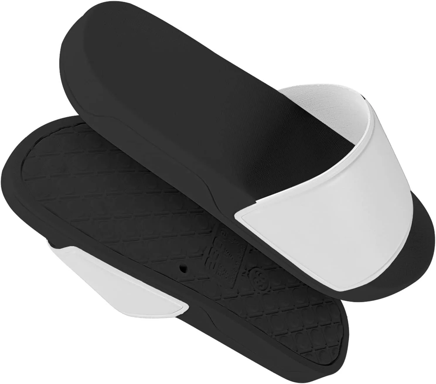 Howilath Novelty Patten Slippers for Women Men, Non-Slip Single Band Slide Sandals Open Toe Soft Sole Flat Sandals
