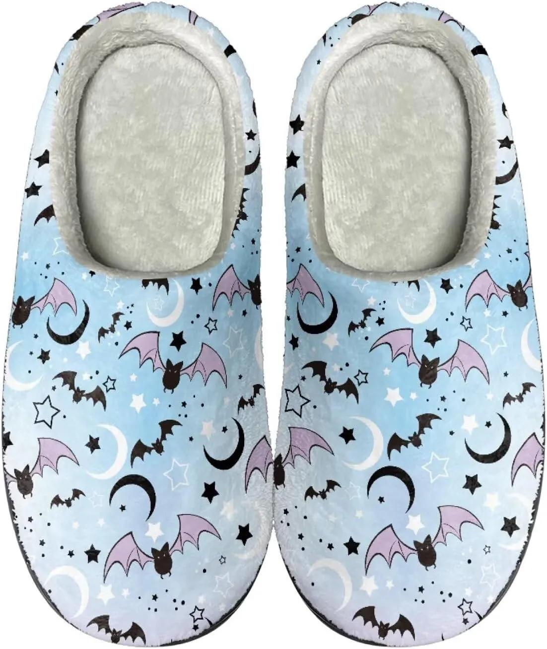 HUIACONG TPR Sole Men Women Indoor/Outdoor Slippers Fuzzy Unisex House Shoes