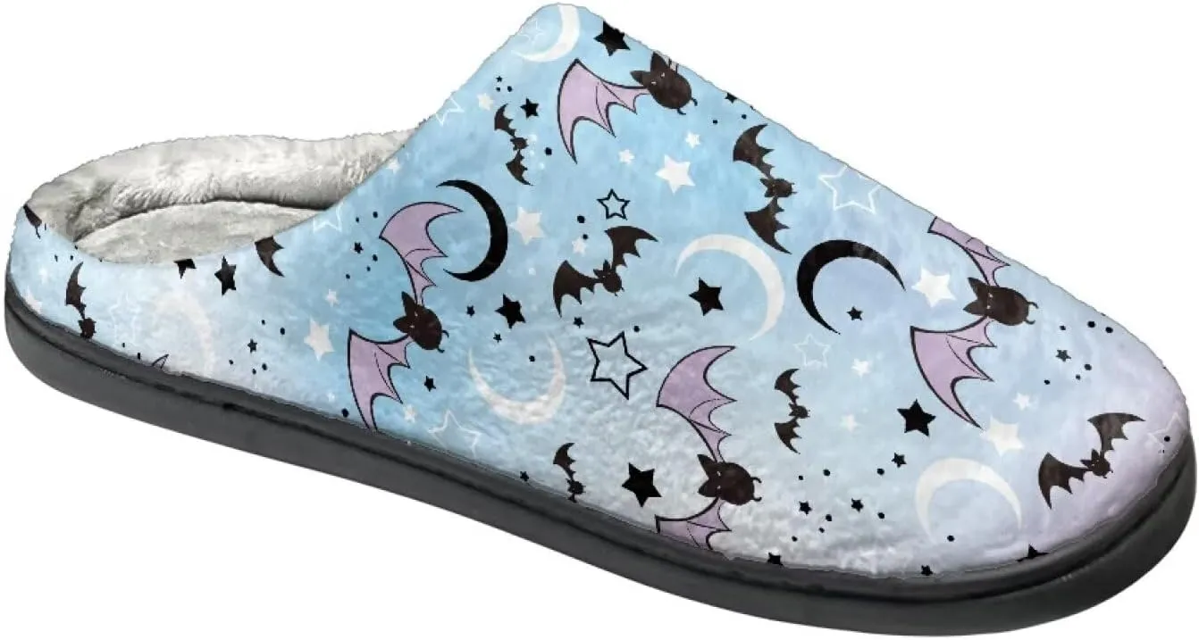 HUIACONG TPR Sole Men Women Indoor/Outdoor Slippers Fuzzy Unisex House Shoes