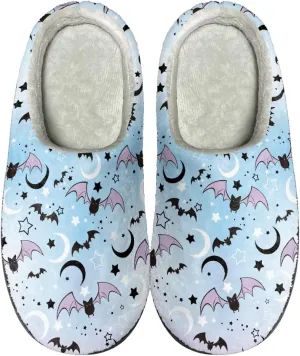 HUIACONG TPR Sole Men Women Indoor/Outdoor Slippers Fuzzy Unisex House Shoes