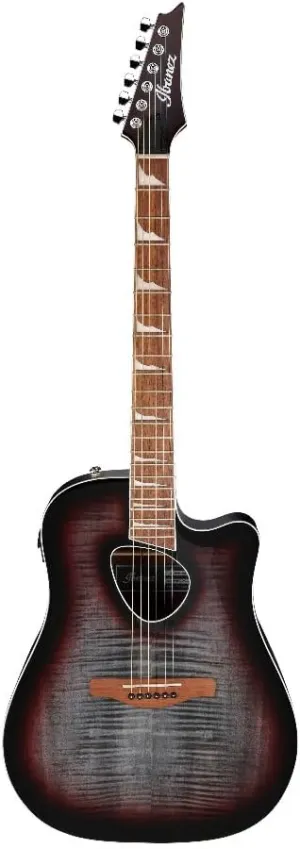 Ibanez Altstar ALT30FM Acoustic-electric Guitar - Red Doom Burst High Gloss