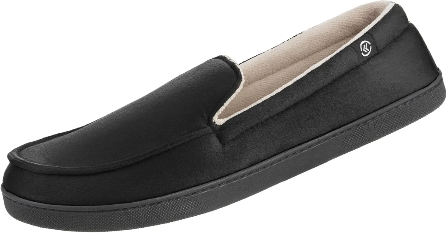 isotoner Men's Moccasin Slippers