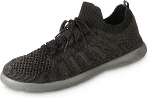 isotoner Zenz Mens Lace Up Slippers, Lightweight Unlined Sport Knit Slip-Ons