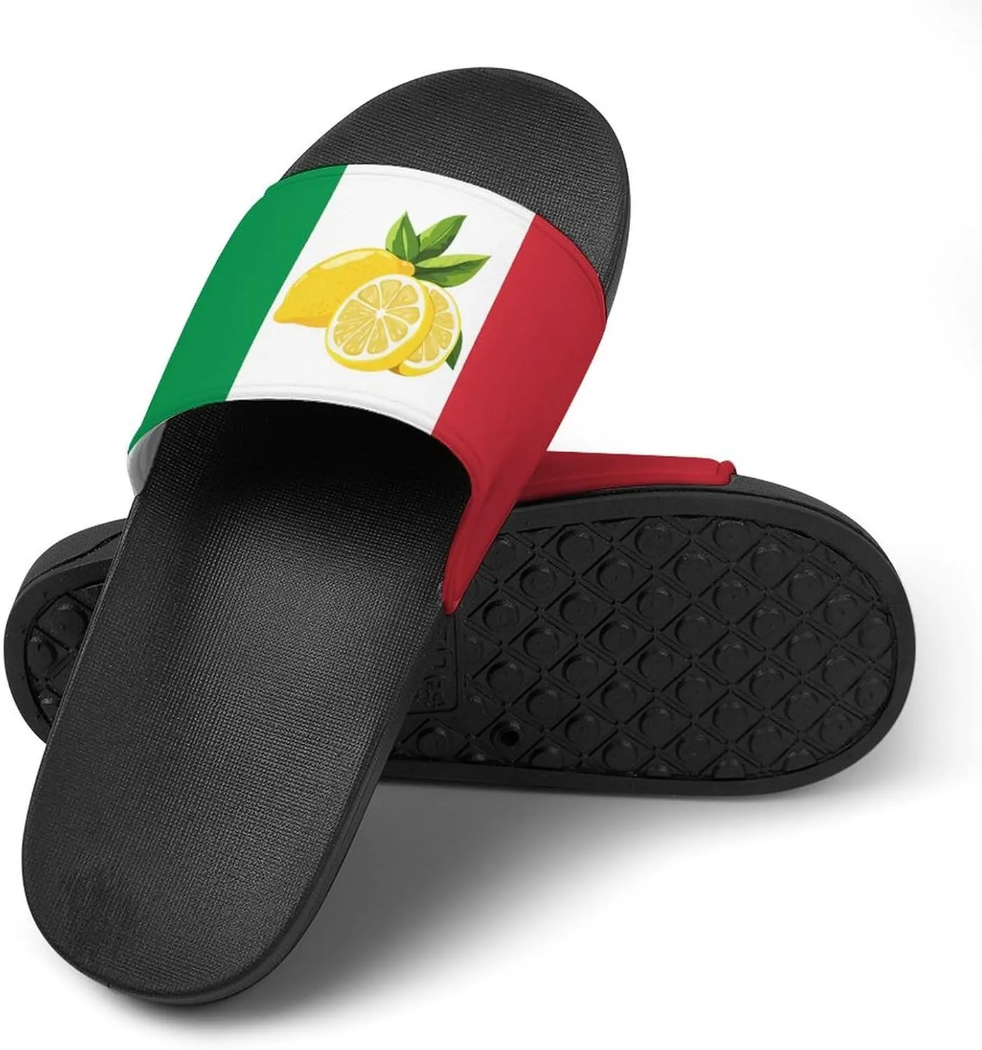 Italy Italian Lemon Town Flag Slippers Indoor Outdoor Unisex House Slipper Shower Slippers Non-Slip Open Toe Shoes