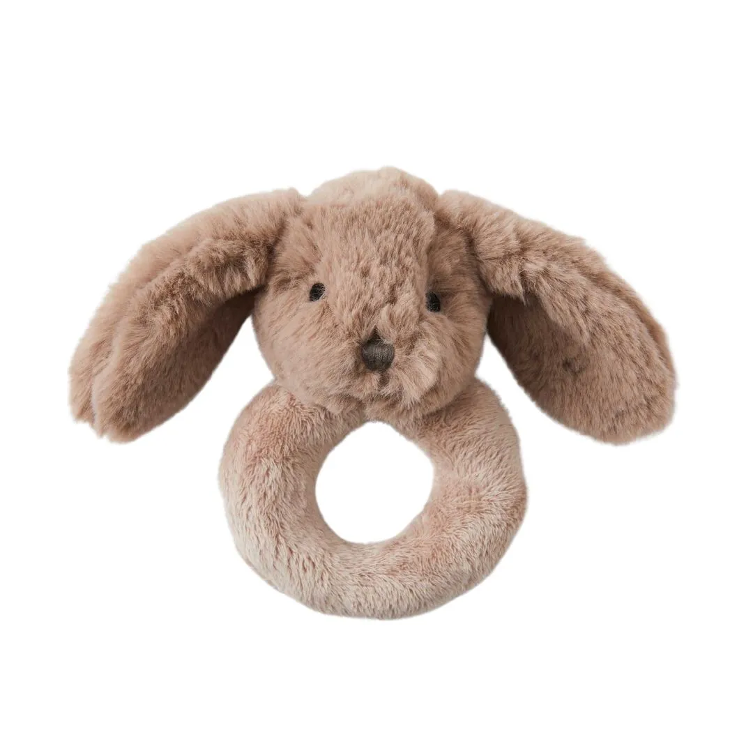 Jiggle & Giggle | Bunny Rattle - Taupe