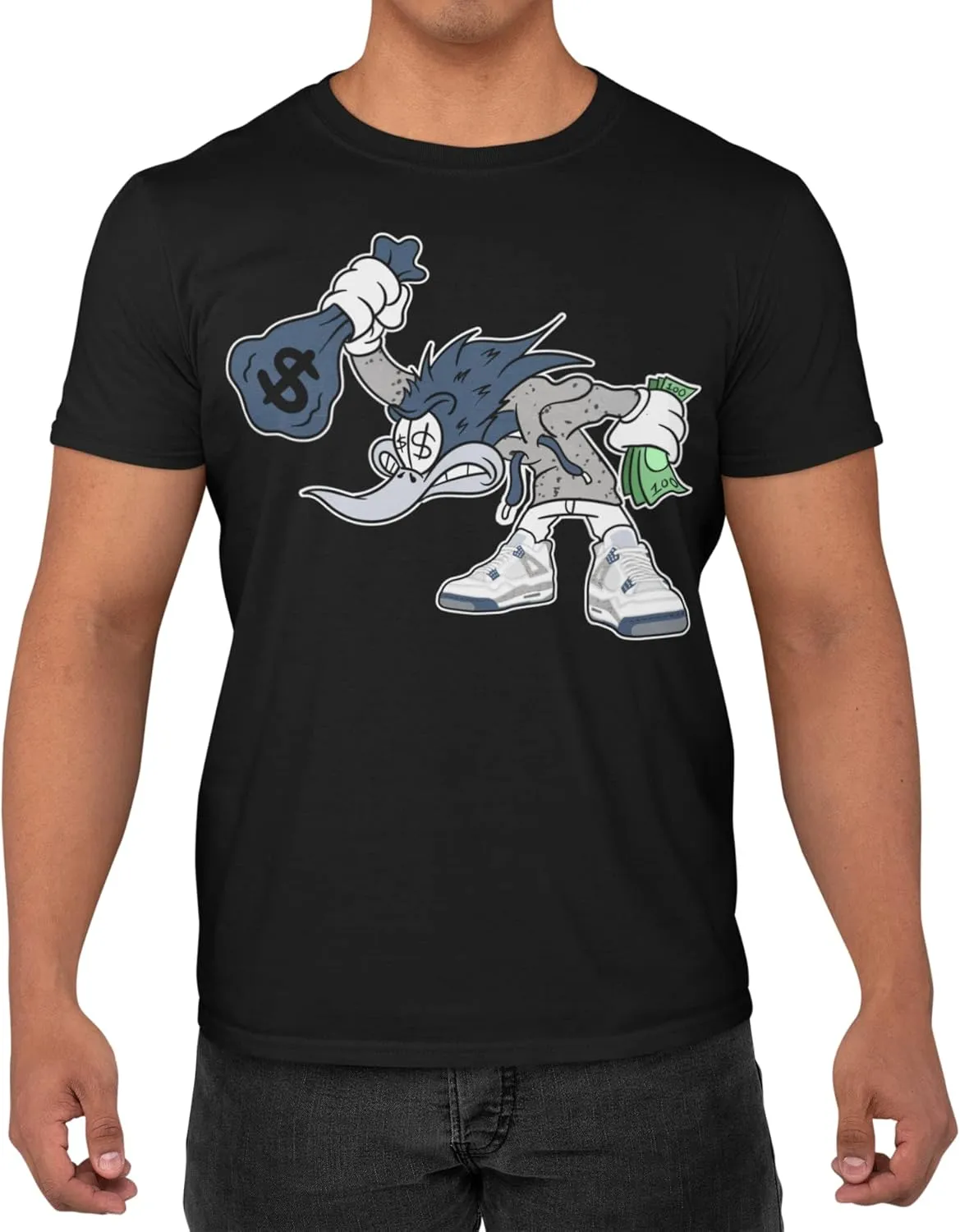 Jordan 11 Cool Grey Men's T Shirt to Match Sneakers, Urban Clothing Graphic Tee to Match Back to Jordan 11s