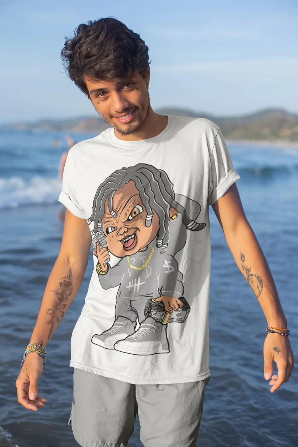 Jordan 12 Stealth Men's T Shirt to Match Killa Cash Doll, Shirt to Match Jordan 12 Stealth Gift for Jordan 12s