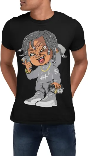 Jordan 12 Stealth Men's T Shirt to Match Killa Cash Doll, Shirt to Match Jordan 12 Stealth Gift for Jordan 12s