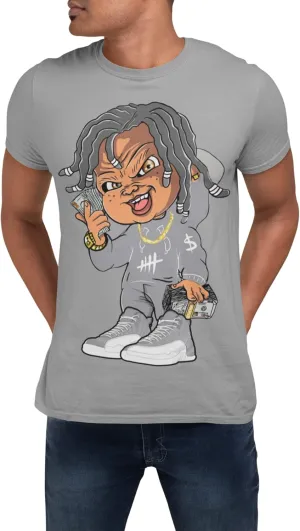 Jordan 12 Stealth Men's T Shirt to Match Killa Cash Doll, Shirt to Match Jordan 12 Stealth Gift for Jordan 12s
