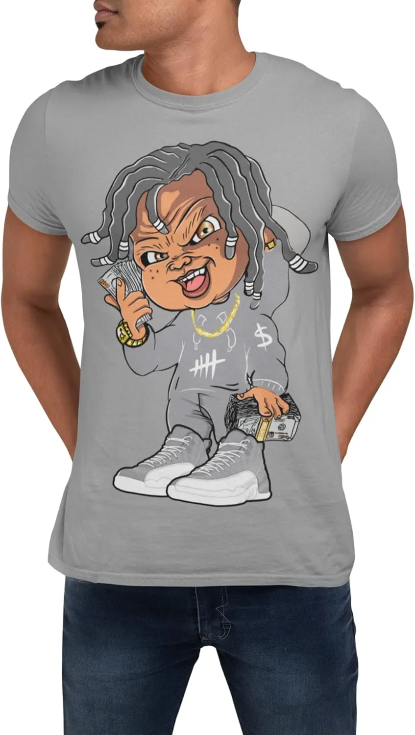 Jordan 12 Stealth Men's T Shirt to Match Killa Cash Doll, Shirt to Match Jordan 12 Stealth Gift for Jordan 12s