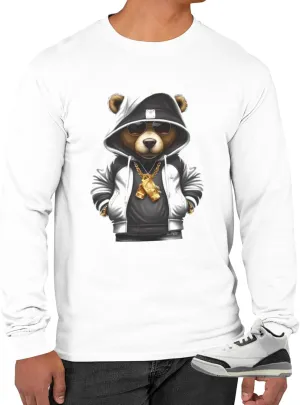 Jordan 3 Retro Cement Grey Men's Long Sleeve T-Shirt to Match Sneakers
