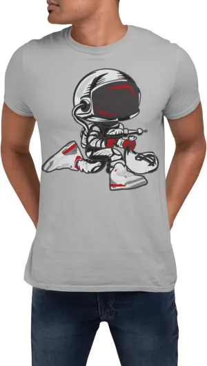 Jordan 4 Midnight Navy Cash Addicts Men's T Shirt to Match Sneakers, Jordan 4s Midnight Navy Tee Matching Midnight Navy