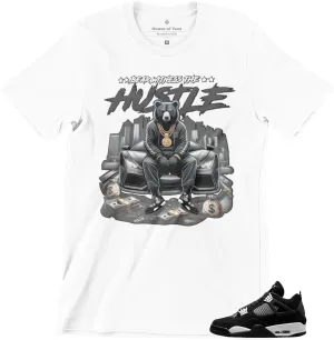 Jordan 4 White Thunder Men's T Shirt to Match Sneakers