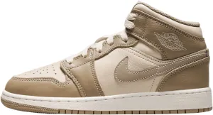 Jordan Big Kid's 1 Mid Legend LT Brown/Khaki-Phantom (HF4781 203) - 4.5