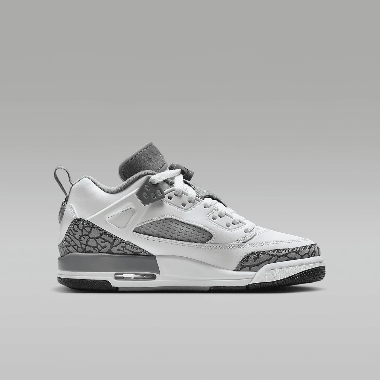 Jordan Spizike Low Big Kids' Shoes (FQ3950-102, White/Anthracite/Wolf Grey/Cool Grey)