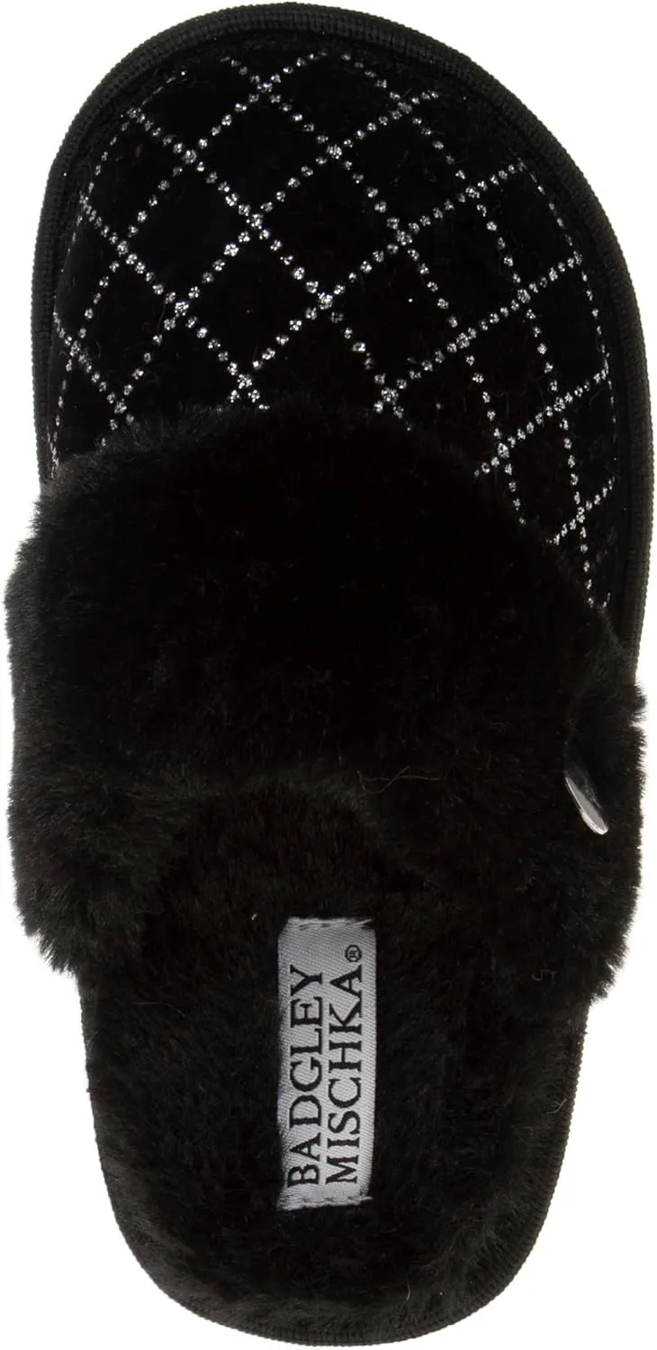 Josmo Girls Slippers Faux Fur Soft House Shoes - Kids Comfy Moccasins Slides (Little Kid - Big Kid)